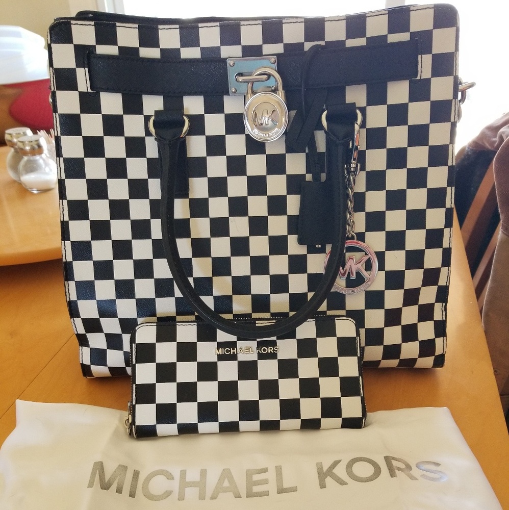 Michael Kors Saffiano Leather Checkerboard handbag